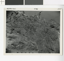 Photograph of canyon wall at Hoover Dam, 1935-1940
