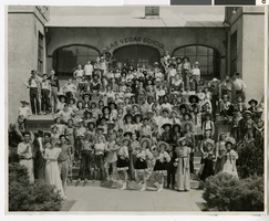 Photograph of school children dressed for Helldorado, Las Vegas (Nev.), early 1940s