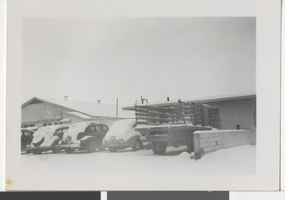 Photograph of snowstorm, Las Vegas (Nev.), January 1948
