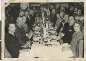Photograph of people eating dinner, Las Vegas (Nev.), 1940s