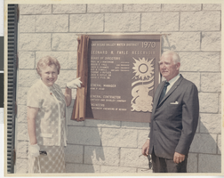 Photograph of Fayle's with a dedication plaque, Las Vegas (Nev.), 1970