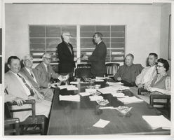 Photograph of Las Vegas Valley Water District officals, Las Vegas (Nev.), January 1959