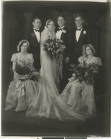 Photograph of Fayle wedding party, July 20, 1932