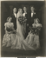Photograph of Fayle wedding party, July 20, 1932