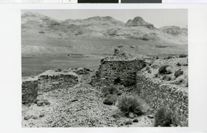 Photograph of ruins in Lincoln County (Nev.), circa 1916