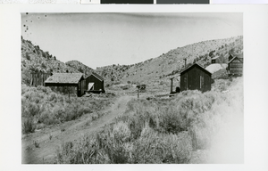 Photograph of a mining operation in valley, Lincoln County (Nev.), circa 1916