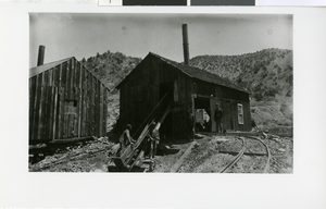 Photograph of a mining rig, Lincoln County (Nev.), circa 1916