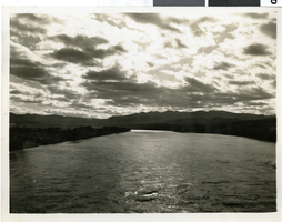 Photograph of sunset, Colorado River, February 10, 1932