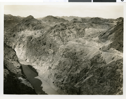 Photograph of excavation, Hoover Dam, March 28, 1932