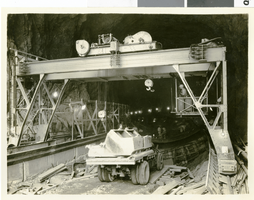 Photograph of dam construction, Hoover Dam, April 11, 1932