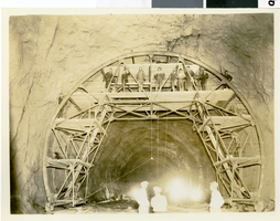 Photograph of dam construction, Hoover Dam, April 12, 1932
