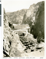 Photograph of Hoover Dam construction site, June 27, 1933
