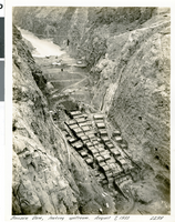 Photograph of Hoover Dam construction, August 7, 1933