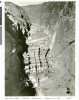 Photograph of Hoover Dam construction, August 31, 1933