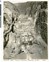 Photograph of Hoover Dam construction, September 15, 1933