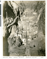 Photograph of Hoover Dam construction, September 22, 1933