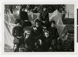 Photograph of girls baseball team, Panaca (Nev.), 1910-1920
