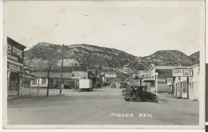 Postcard of Main Street, Pioche (Nev.), 1920-1935