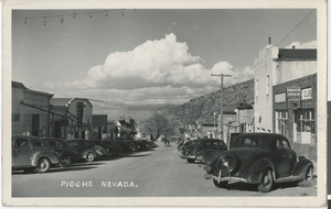 Postcard of street, Pioche (Nev.), 1920-1935