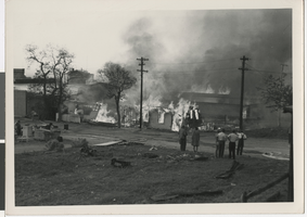 Photograph of fire in Pioche (Nev.), May 8, 1947