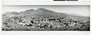Photograph of an aerial view of Pioche (Nev.), early 1900s