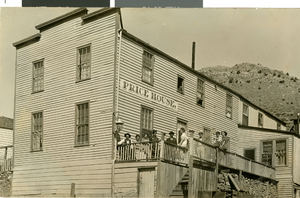 Photograph of the Price House, Pioche (Nev.), early 1900s