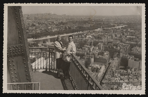 Photograph of Donn Arden at the Eiffel Tower, Paris (FRA), 1930-1950