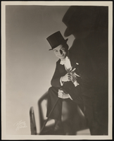 Photograph of Donn Arden in top hat, 1930s