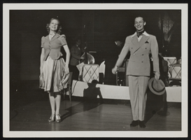 Photograph of Donn Arden with a dancer, 1930s-1940s