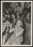 Photographs of Donn Arden dancers backstage, 1930s-1940s