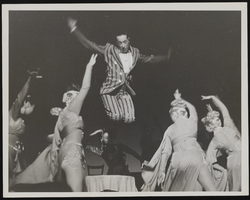 Photograph of Ron Fletcher with dancers, Miami (Fla.), 1950s