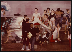 Photograph of dress rehearsal for the Lido's show "Panache," Paris (FRA), 1980s
