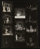 Photographs of Donn Arden production "Ca C'Est Paris" proof sheet, Hollywood (Calif.), 1954-1955