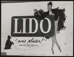 Photograph of an advertisement, Paris (Fr.), 1950s