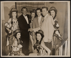 Photograph of Donn Arden and a group of dancers, 1950s