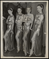 Photographs of dancers posed in costume, 1940s-1950s