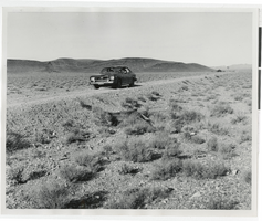 Photograph of car on a dirt road, Ralston (Nev.), 1906-1918