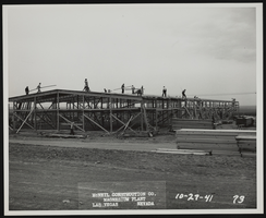 Photograph of warehouse construction, Henderson (Nev.), October 8, 1941