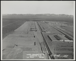 Photograph of aerial view of construction progress, Henderson (Nev.), December 8, 1941