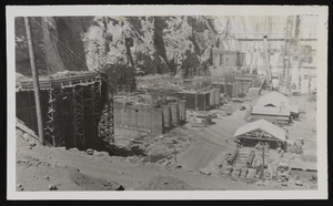 Photograph of lower coffer of the Hoover Dam, approximately 1932-1936