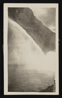 Photograph of a water released from a valve house, Hoover Dam, approximately 1932-1936