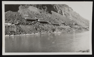 Photograph of dormitories on a mountain, Colorado River, 1931-1936