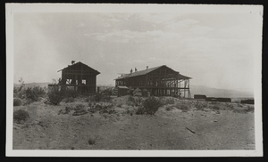 Photograph of buildings under construction, Boulder City (Nev.), approximately 1931-1934