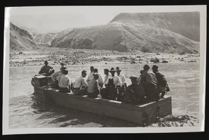 Photograph of men in a boat, Colorado River, approximately 1931-1936
