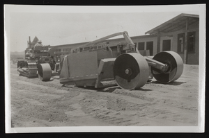 Photograph of a construction vehicle, Boulder City (Nev.), approximately 1931-1936