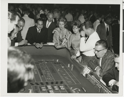 Photograph of gamblers playing craps, Sands Hotel and Casino, Las Vegas, circa early 1960s