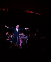 Slide transparency of Frank Sinatra onstage in the Copa Room, Sands Hotel, Las Vegas, circa 1960s