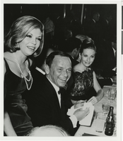 Photograph of Nancy Sinatra and Frank Sinatra during his performances with Count Basie, Las Vegas, November 1964