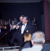 Film transparency of Dean Martin and Frank Sinatra on their opening night at the Sands Hotel, Las Vegas, January 22, 1964