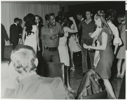 Photograph of Sammy Davis, Jr. dancing at a party, Las Vegas, May 18, 1966